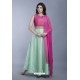 Sea Green Heavy Embroidered Gown Style Designer Anarkali Suit