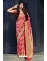Multi Colour Party Wear Designer Embroidered Sari