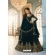Peacock Blue Heavy Embroidered Designer Party Wear Pure Georgette Anarkali Suit