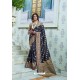 Pigeon Party Wear Designer Pathani Silk Embroidered Sari