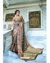 Black Party Wear Designer Pathani Silk Embroidered Sari