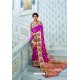 Magenta Party Wear Designer Pathani Silk Embroidered Sari