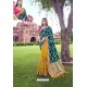 Yellow Party Wear Designer Pure Banarasi Silk Embroidered Sari