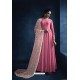 Light Pink Heavy Embroidered Georgette Designer Anarkali Suit