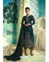 Teal Blue Heavy Designer Party Wear Straight Salwar Suit