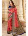 Rani Silk Jacquard Work Designer Saree