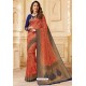 Red Silk Jacquard Work Designer Saree