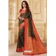 Black Silk Jacquard Work Designer Saree