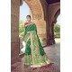 Dark Green Silk Designer Traditional Saree