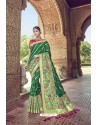 Dark Green Silk Designer Traditional Saree