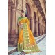 Yellow Silk Designer Traditional Saree