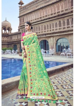 Green Silk Designer Traditional Saree