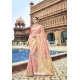 Baby Pink Silk Designer Traditional Saree