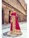 Crimson Silk Designer Traditional Saree