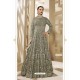 Mehendi Heavy Butterfly Net Party Wear Anarkali Suit