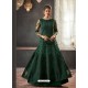 Dark Green Net Heavy Embroidered Designer Anarkali Suits