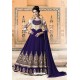 Royal Blue Pure Faux Georgette Designer Anarkali Suits
