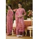 Light Pink Pure Muslin Silk Digital Printed Straight Suit