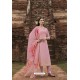 Pink Pure Georgette Lucknowi Embroidered Straight Suit