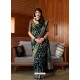 Black Banarasi Silk Jacquard Worked Designer Saree