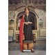 Black Banarasi Jacquard Embroidered Designer Suit