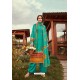 Aqua Mint Wool Pashmina Jacquard Designer Suit