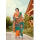 Amazing Orange Wool Pashmina Jacquard Designer Suit