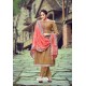Camel Wool Pashmina Self Embroidered Straight Suit