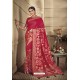 Red Party Wear Silk Sarees
