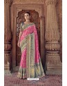 Light Pink Designer Traditional Silk Saree