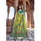 Green And Multi Colour Silk Heavy Embroidered Bridal Lehenga Choli