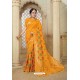 Yellow Banarasi Weaving Silk Jacquard Worked Saree