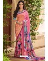 Glamorous Multi Colour Crepe Digital Printed Saree
