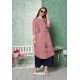 Old Rose Rayon Heavy Embroidered Readymade Kurti