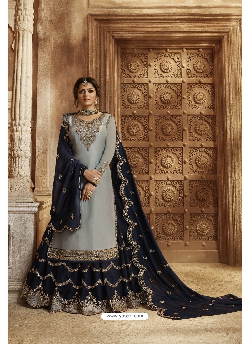 Premium Butter Silk Girls Lacha Suit (Black) in Bareilly at best price by  Akshita Designer Sarees - Justdial