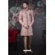 Pink Readymade Designer Indowestern Sherwani For Men
