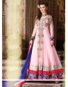 Glorious Pink Georgette Anarkali Salwar Suit