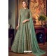 Sea Green Designer Embroidered Wedding Anarkali Suit
