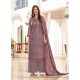 Old Rose Designer Casual Wear Wool Pashmina Jacquard Palazzo Salwar Suit