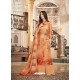 Rust Designer Casual Wear Wool Pashmina Palazzo Salwar Suit