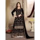 Black Designer Party Wear Pure Viscose Upada Silk Palazzo Salwar Suit