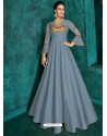 Pigeon Heavy Embroidered Designer Gown For Girls