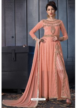 Light Orange Latest Embroidered Wedding Wedding Suit