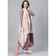 Dusty Pink Readymade Designer Party Wear Readymade Kurti For Girls