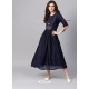 Navy Blue Readymade Designer Party Wear Readymade Kurti For Girls