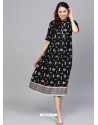 Black Readymade Designer Party Wear Readymade Kurti For Girls