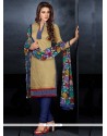 Desirable Lace Work Churidar Salwar Suit