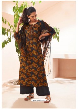 Carbon Designer Casual Wear Pashmina Palazzo Salwar Suit