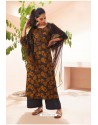 Carbon Designer Casual Wear Pashmina Palazzo Salwar Suit