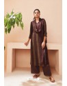 Maroon Designer Casual Wear Pashmina Palazzo Salwar Suit